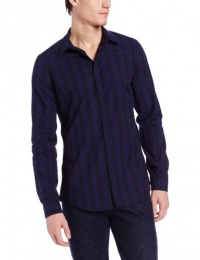 Calvin Klein Sportswear Men's Ombre Plaid Poplin Shirt, Black, Small Calvin Klein Sportswear Men's Ombre Plaid Poplin Shirt, Black, Small