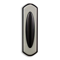 Heath Zenith SL-6203-BK Wireless Battery Operated Push Button, Black and Satin Nickel Finish Heath Zenith SL-6203-BK Wireless Battery Operated Push Button, Black and Satin Nickel Finish
