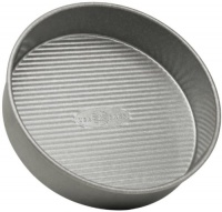 USA Pan Aluminized Steel 8 Inch Round Layer Cake Pan with Americoat USA Pan Aluminized Steel 8 Inch Round Layer Cake Pan with Americoat