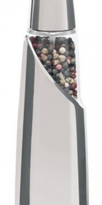 Trudeau Graviti Battery-Operated Electric Pepper Mill, Chrome Trudeau Graviti Battery-Operated Electric Pepper Mill, Chrome