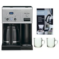 Cuisinart CHW-12 Refurbished Coffee Plus 12-Cup Programmable Coffeemaker + Coffee/ Espresso Descaler + Handy Glass Coffee Mug 2pcs Cuisinart CHW-12 Refurbished Coffee Plus 12-Cup Programmable Coffeemaker + Coffee/ Espresso Descaler + Handy Glass Coffee Mug 2pcs