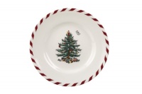 Spode Christmas Tree Peppermint Canape Plate, 6-1/2-Inch, Set of 4 Spode Christmas Tree Peppermint Canape Plate, 6-1/2-Inch, Set of 4