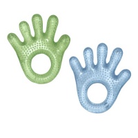 green sprouts 2 Count Cool Hand Teether, Green, Blue, 3 Months green sprouts 2 Count Cool Hand Teether, Green, Blue, 3 Months