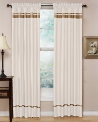 Spa Collection Curtains White and Taupe Stripe Set of 2 Window Panels Coverings Treatments Spa Collection Curtains White and Taupe Stripe Set of 2 Window Panels Coverings Treatments