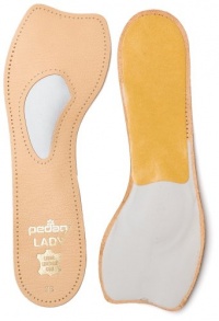 Pedag 121 Lady 3/4 Ultra Thin Leather Self Adhesive Insole for All Heels, Tan, Women's 8 Pedag 121 Lady 3/4 Ultra Thin Leather Self Adhesive Insole for All Heels, Tan, Women's 8