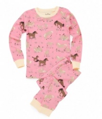 Hatley Kids Applique PJ Set (Toddler/Little Kids/Big Kids) Running Horses Hatley Kids Applique PJ Set (Toddler/Little Kids/Big Kids) Running Horses