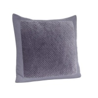 Vera Wang Trailing Vines Velvet & Linen Euro Sham- Lilac Vera Wang Trailing Vines Velvet & Linen Euro Sham- Lilac