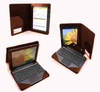 MiTAB Brown Bycast Leather Portfolio Flip Carry Case Fits With & Without Docking Keyboard With Adjustable Stand For The Asus EeePad Transformer Prime TF201 Android 4.0TM MiTAB Brown Bycast Leather Portfolio Flip Carry Case Fits With & Without Docking Keyboard With Adjustable Stand For The Asus EeePad Transformer Prime TF201 Android 4.0TM