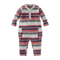 Tea Collection Baby-Boys Infant Ski Stripe Henley Romper, Vapor, XX-Small Tea Collection Baby-Boys Infant Ski Stripe Henley Romper, Vapor, XX-Small