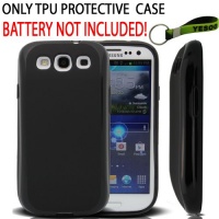 Samsung Galaxy S III - i9300 Extended Battery TPU Case Black and Exclusive Black And Green Color Key Chain Kit Samsung Galaxy S III - i9300 Extended Battery TPU Case Black and Exclusive Black And Green Color Key Chain Kit