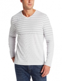 Calvin Klein Sportswear Men's Long Sleeve V-Neck Tee, Pedal Grey, Medium Calvin Klein Sportswear Men's Long Sleeve V-Neck Tee, Pedal Grey, Medium