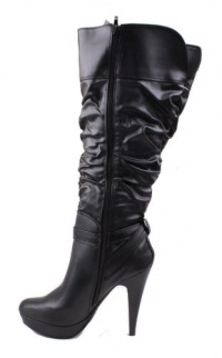 G by Guess Women's Dorbii Platform Knee-High Stiletto Boots in Black G by Guess Women's Dorbii Platform Knee-High Stiletto Boots in Black