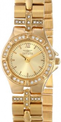 Invicta Women's 0134 Wildflower Collection 18k Gold-Plated Crystal Accented Watch Invicta Women's 0134 Wildflower Collection 18k Gold-Plated Crystal Accented Watch
