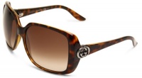 Gucci Women's 3166/S Rectangle Sunglasses,Havana Frame/Brown Gradient Lens,One Size Gucci Women's 3166/S Rectangle Sunglasses,Havana Frame/Brown Gradient Lens,One Size