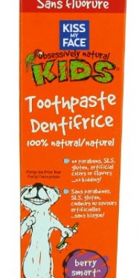 Kiss My Face Kids Berry Smart Fluoride Free Toothpaste, 4 Ounce Tubes (Pack of 6) Kiss My Face Kids Berry Smart Fluoride Free Toothpaste, 4 Ounce Tubes (Pack of 6)