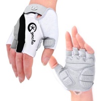 Cgecko Special Wicking Shockproof Mountain Reflex Gel Bike Half Finger Glove Tri-color Optional Outdoor Sports Gloves Cycling Short Glove Cgecko Special Wicking Shockproof Mountain Reflex Gel Bike Half Finger Glove Tri-color Optional Outdoor Sports Gloves Cycling Short Glove