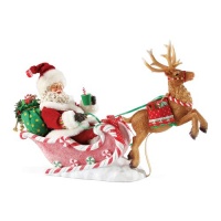 Department 56 Possible Dreams Santas Dash of Peppermint Santa Figurine, 9.5-Inch Department 56 Possible Dreams Santas Dash of Peppermint Santa Figurine, 9.5-Inch