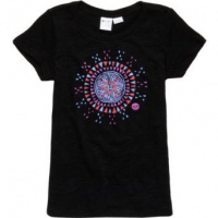 Roxy - Girls Wolf Shapes Vm T-Shirt, Size: Large, Color: True Black Roxy - Girls Wolf Shapes Vm T-Shirt, Size: Large, Color: True Black