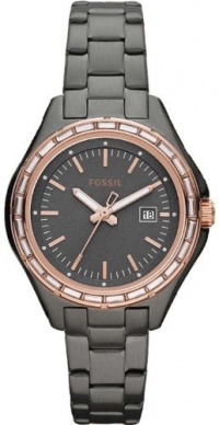 Fossil Women's AM4397 Dylan Mini Stainless Steel Smoke Bracelet Watch Fossil Women's AM4397 Dylan Mini Stainless Steel Smoke Bracelet Watch