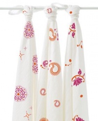 aden + anais Boutique Muslin Swaddle Wraps 3-Pack - Pyara-One Size