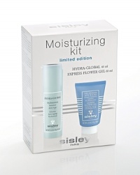 The Moisturizing Kit is a limited-edition set containing full sizes of Sisley Paris' most hydrating products: Hydra-Global 40 mL and Express Flower Gel 60 mL.