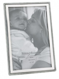 Reed & Barton Pewter Picture Frame, Baby Beads Reed & Barton Pewter Picture Frame, Baby Beads