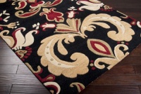 Area Rug 8x8 Square Transitional Black Color - Surya Studio Rug from RugPal Area Rug 8x8 Square Transitional Black Color - Surya Studio Rug from RugPal