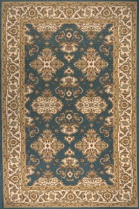 Momeni Rugs Persian Garden Collection PERGAPG-01TEB500R Teal Blue 5' x 5' Round Momeni Rugs Persian Garden Collection PERGAPG-01TEB500R Teal Blue 5' x 5' Round