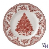 Johnson Bros. Old Britain Castles Pink Xmas Pt Dinner Plates Johnson Bros. Old Britain Castles Pink Xmas Pt Dinner Plates