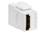 Leviton 40834-W Feed Through, QuickPort HDMI Connector, White Leviton 40834-W Feed Through, QuickPort HDMI Connector, White