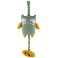 miYim Musical Pull Toy, Green Owl miYim Musical Pull Toy, Green Owl