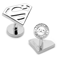 Silver Superman Shield Cufflinks Silver Superman Shield Cufflinks