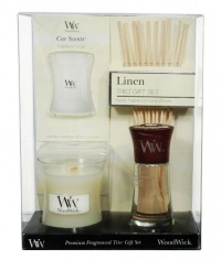 WoodWick Gift Sets Candles, Linen WoodWick Gift Sets Candles, Linen