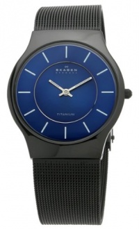 Skagen Men's 233LTMN Titanium Black Mesh Watch Skagen Men's 233LTMN Titanium Black Mesh Watch