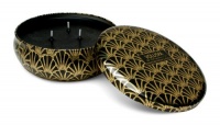 Voluspa Decorative 3 Wick Candle inTin/ Makassar Ebony & Peach, 12oz Tin Voluspa Decorative 3 Wick Candle inTin/ Makassar Ebony & Peach, 12oz Tin