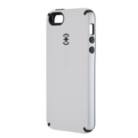 Speck Products CandyShell Glossy Case for iPhone 5 - Retail Packaging - White/Charcoal Grey Speck Products CandyShell Glossy Case for iPhone 5 - Retail Packaging - White/Charcoal Grey