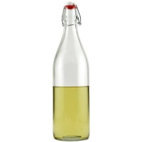 Bormioli Rocco Giara Clear Glass Bottle With Stopper, 33 3/4 oz. Bormioli Rocco Giara Clear Glass Bottle With Stopper, 33 3/4 oz.