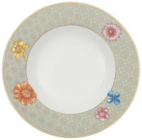 Villeroy & Boch Aureus 9-1/2-Inch Rim Soup Bowl, Blossom