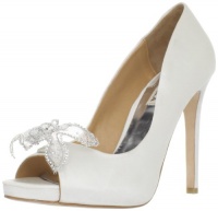 Badgley Mischka Women's Reta Open-Toe Pump,White,8.5 M US Badgley Mischka Women's Reta Open-Toe Pump,White,8.5 M US