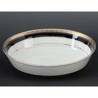 Noritake Crestwood Cobalt Platinum Oval Vegetable Bowl Noritake Crestwood Cobalt Platinum Oval Vegetable Bowl