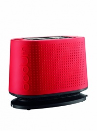 Bodum Bistro 2-Slice Pop-Up Toaster with Cool Touch Exterior, Red Bodum Bistro 2-Slice Pop-Up Toaster with Cool Touch Exterior, Red