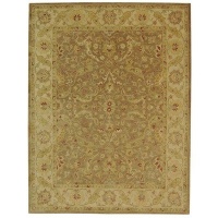 Safavieh Antiquities Collection AT311A Handmade Brown and Gold Hand-spun Wool Square Area Rug, 6-Feet Safavieh Antiquities Collection AT311A Handmade Brown and Gold Hand-spun Wool Square Area Rug, 6-Feet