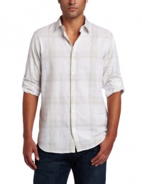 Calvin Klein Sportswear Men's Long Sleeve Roll-up Madras Dobby Woven Shirt Calvin Klein Sportswear Men's Long Sleeve Roll-up Madras Dobby Woven Shirt