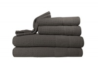 Kassatex Hammam Towel Set, Charcoal Kassatex Hammam Towel Set, Charcoal