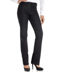 Transition from day-to-night with the Marilyn jean from Not Your Daughter's Jeans. Rhinestone studs at the back pockets offer a dash of sparkle, while a crisp, dark wash keeps them classic. Transition from day-to-night with the Marilyn jean from Not Your Daughter's Jeans. Rhinestone studs at the back pockets offer a dash of sparkle, while a crisp, dark wash keeps them classic.