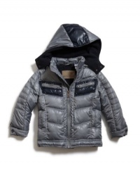 GUESS Kids Boys Moto Panel Jacket, GREY (4) GUESS Kids Boys Moto Panel Jacket, GREY (4)