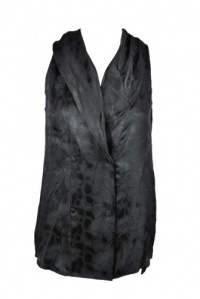 Rachel Zoe Womens Animal Print Sleeveless Silk Vest Top