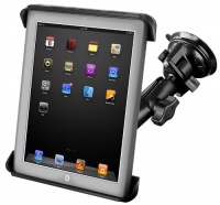 RAM-B-166-TAB3U: RAM Suction Cup Twist Lock Mount with Tab-Tite Cradle for the Apple iPad, iPad 2, HP TouchPad RAM-B-166-TAB3U: RAM Suction Cup Twist Lock Mount with Tab-Tite Cradle for the Apple iPad, iPad 2, HP TouchPad