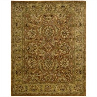 Nourison Rugs Jaipur Collection JA29 Rust Runner 2'4 x 8' Area Rug Nourison Rugs Jaipur Collection JA29 Rust Runner 2'4 x 8' Area Rug