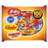 Hershey's Snack Size Assortment Bag (Kit Kat, York, Mr. Goodbar, and Whoppers), 100 Count Hershey's Snack Size Assortment Bag (Kit Kat, York, Mr. Goodbar, and Whoppers), 100 Count